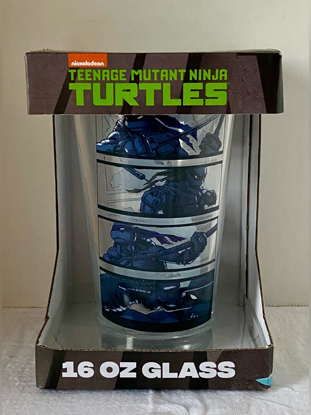 TMNT Teenage Mutant Ninja Turtles Brothers Stripe Pint Glass PX Exclusive NEW